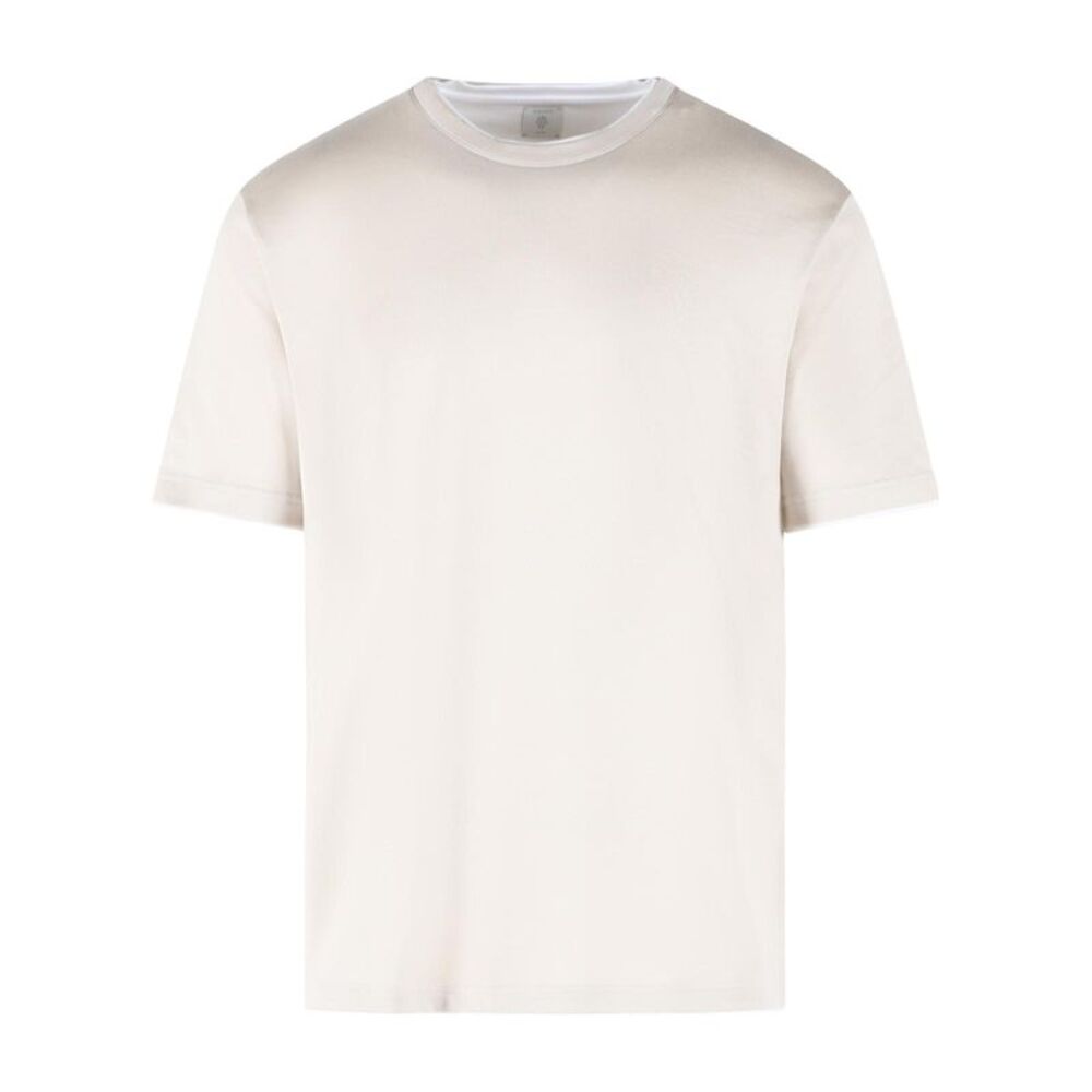 Eleventy Beige Cotton T-Shirt Men